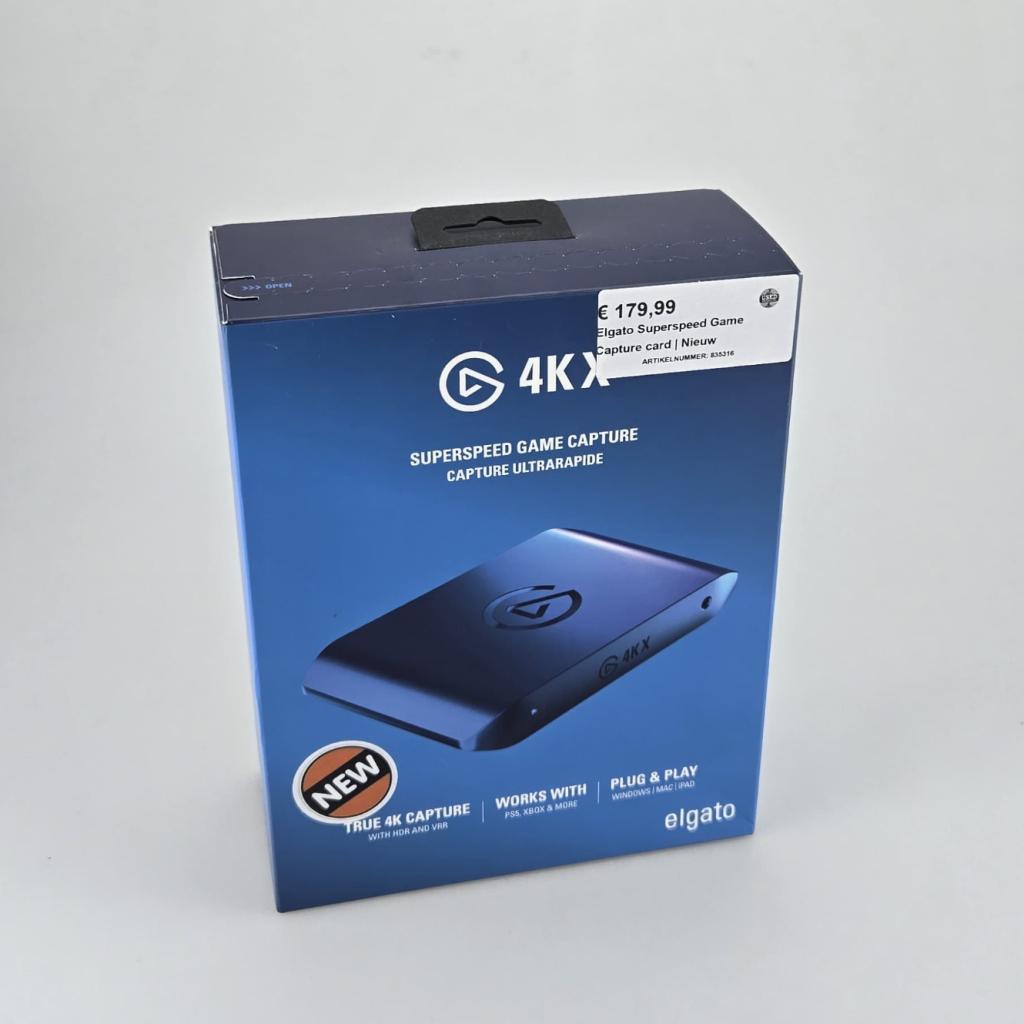 Elgato 4K X Superspeed Game Capture card | Nieuw