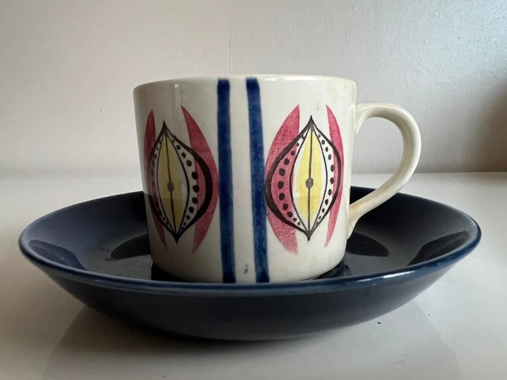 Vintage Rörstrand Delikat DM Kop Schotel Marianne Westman, Ophalen of Verzenden