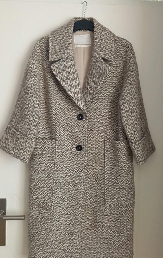 Gave YAYA 😍mantel visgraat 7/8 mouw nieuwstaat mt 38, Maat 38/40 (M), Beige, Ophalen of Verzenden, Zo goed als nieuw