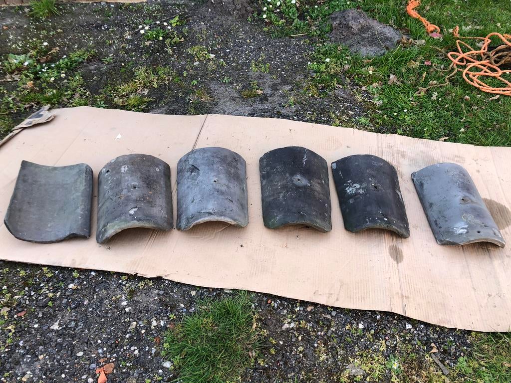 Oud hollandse holle nokvorsten zwart 5x, Ophalen, Gebruikt, Steen of Klei, Zwart