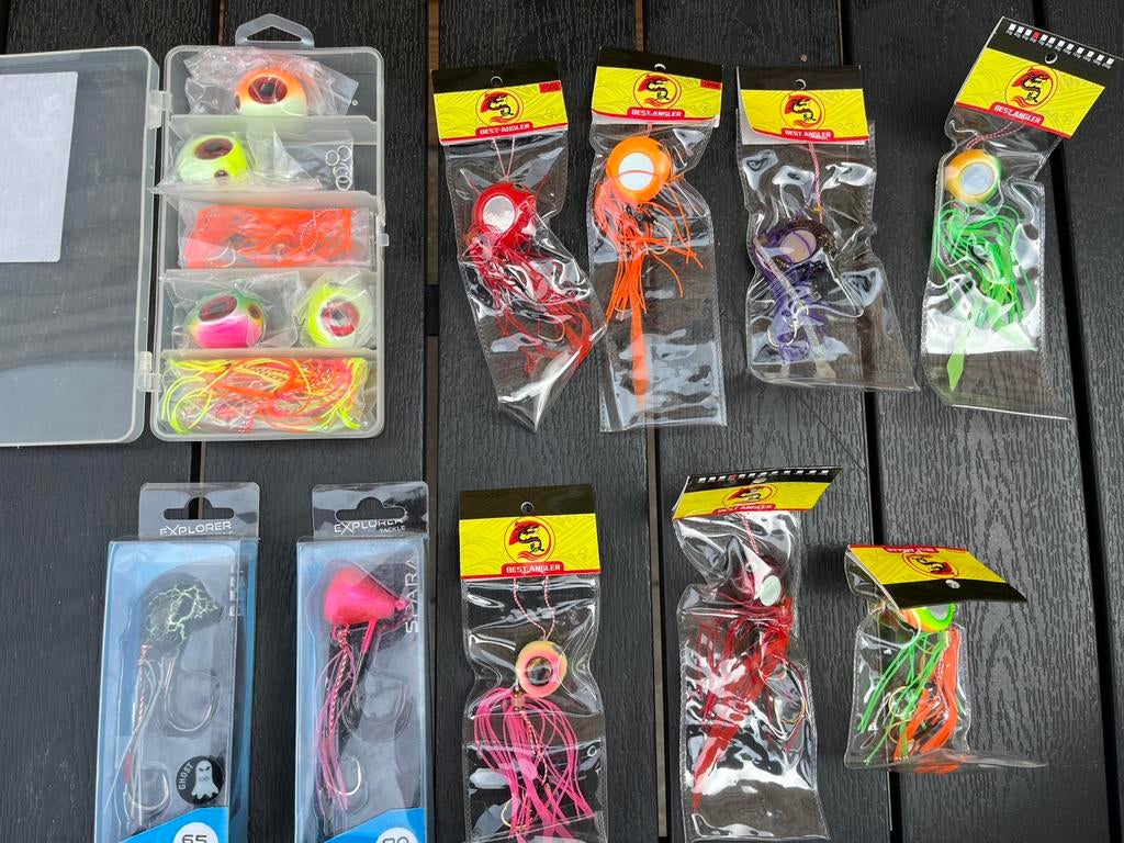 Partij kunstaas, kabura jig, tenya jigkop, roofvis, Ophalen of Verzenden, Nieuw, Overige typen