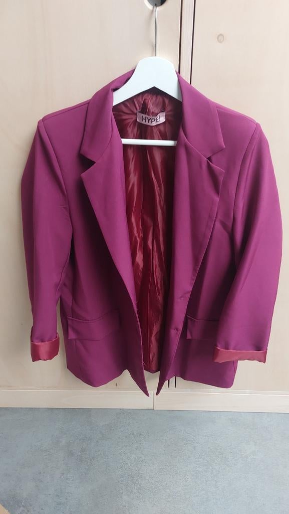 Paarse Blazer - One Size - HYPE!, Maat 38/40 (M), Paars, HYPE!, Ophalen of Verzenden