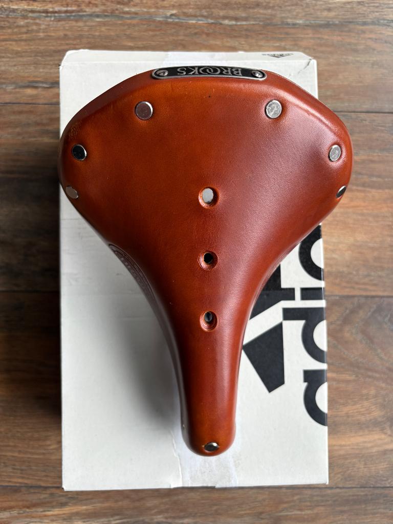 Brooks zadel Flyer S - kleur honey, Leer, Verzenden, Zo goed als nieuw, Toerfiets
