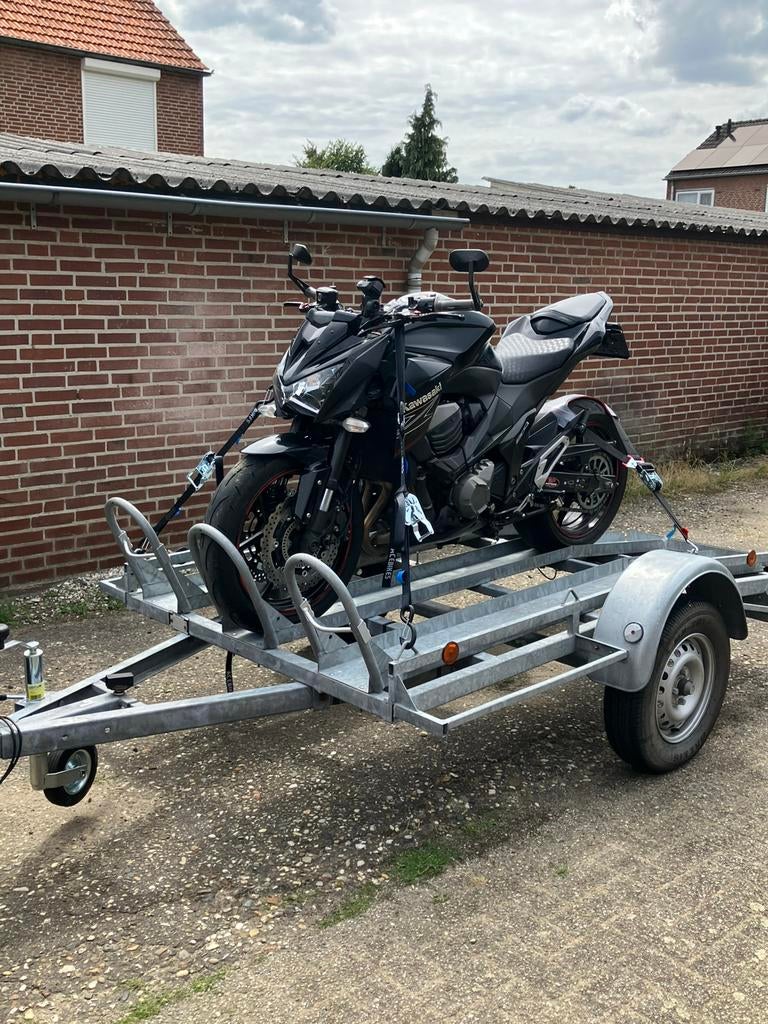 Motoraanhanger. Te huur, Auto diversen, Aanhangers en Bagagewagens, Ophalen of Verzenden, Gebruikt