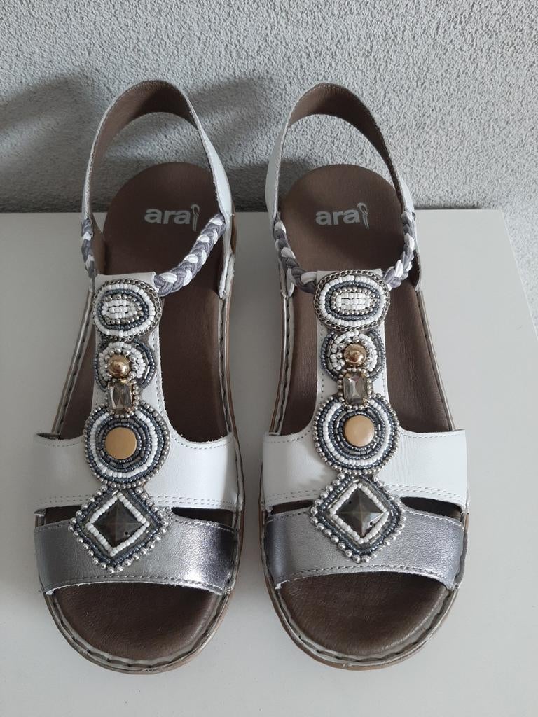 Ara sandalen maat 41, Kleding | Dames, Schoenen, Wit, Zo goed als nieuw, Ara, Sandalen of Muiltjes