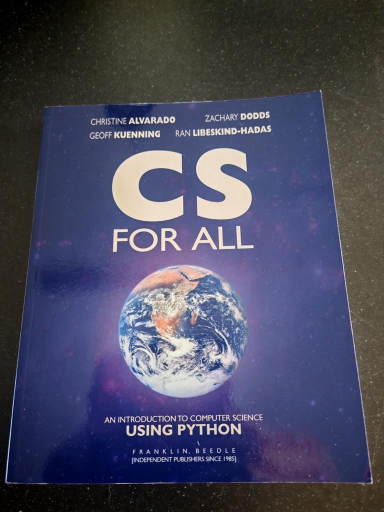 CS For All: Intro Computer Science met Python, Boeken, Ophalen of Verzenden, Zo goed als nieuw, Programmeertaal of Theorie