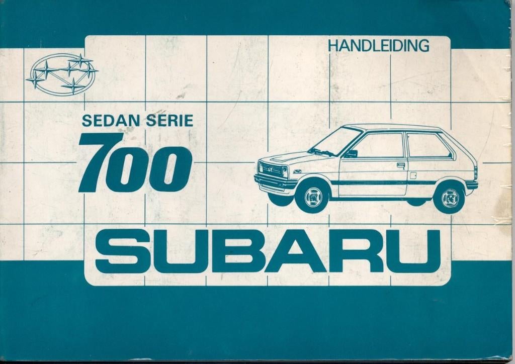 instruktieboekje  SUBARU 700, Ophalen of Verzenden
