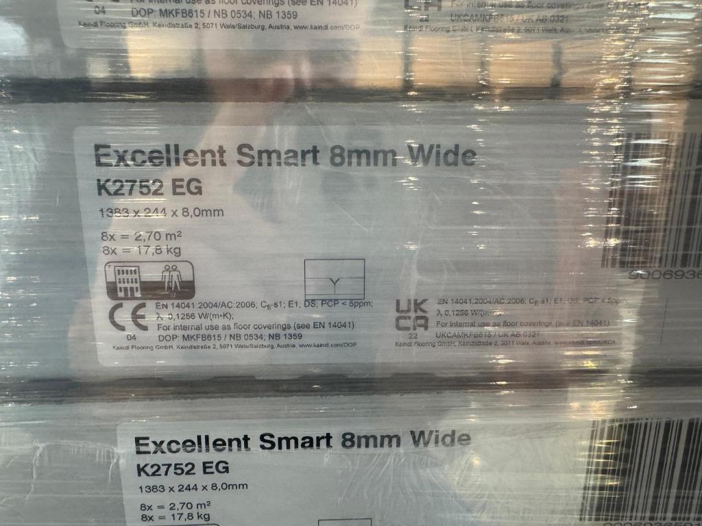 Direct ophalen | Pallet uitverkoop laminaat 8mm | Utrecht, Grijs, 75 m² of meer, 4131 NH, Nieuw