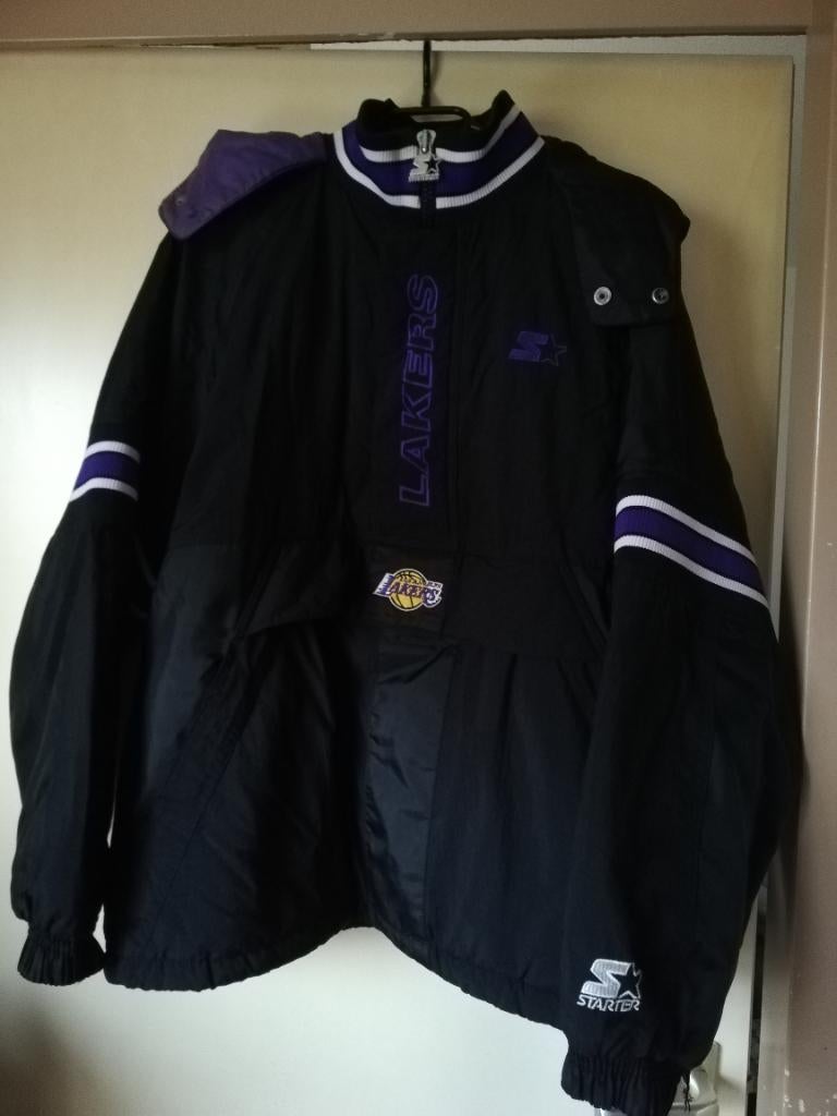 LA Lakers Starter Jacket, Maat 48/50 (M), Zwart, Ophalen of Verzenden, Zo goed als nieuw
