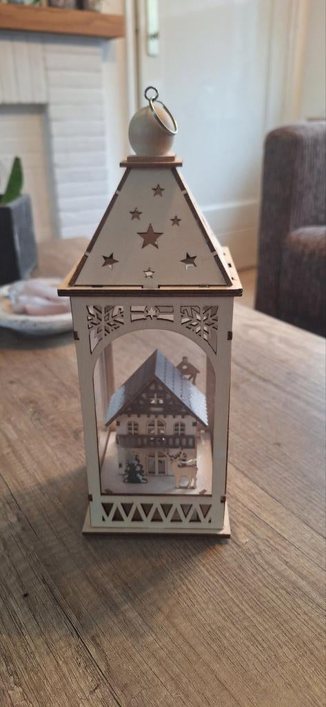 Houten kersthuisje, Ophalen of Verzenden