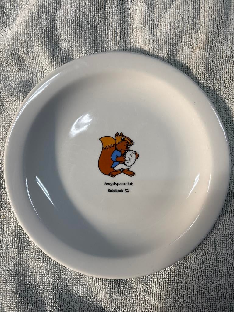 Vintage Rabobank Jeugdspaarclub Bordje, Antiek en Kunst, Curiosa en Brocante, Ophalen of Verzenden