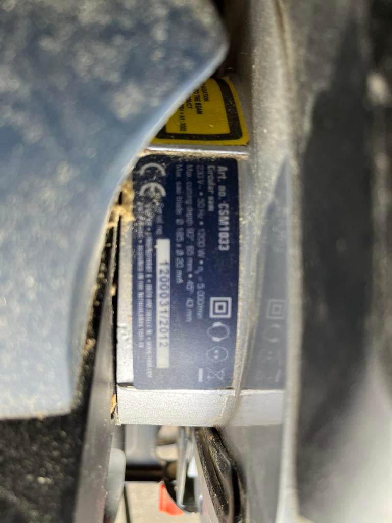 Ferm cirkelzaag csm 1033, Ophalen of Verzenden, Zo goed als nieuw, Elektromotor