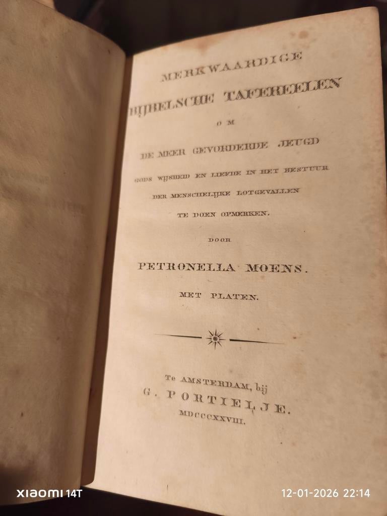 Merkwaardige Bijbelsche Tafereelen - Petronella Moens, Ophalen of Verzenden, Petronella Moens