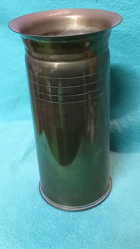 Vaas gemaakt van een granaathuls, Verzamelen, Ophalen of Verzenden, Nederland, Hulzen of Bodemvondsten