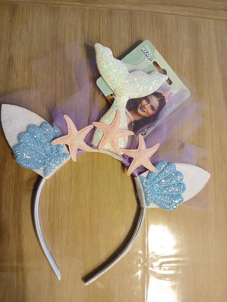 Diadeem zeemeermin schelpen NIEUW, Carnaval, Boland, Nieuw, Ophalen of Verzenden