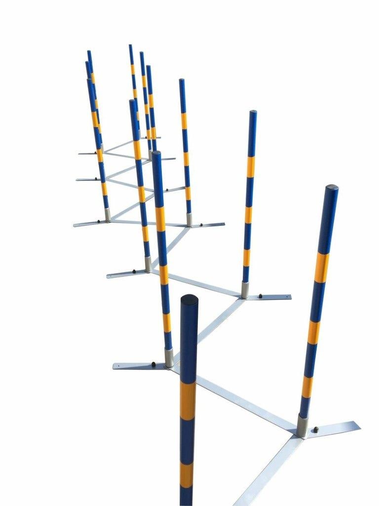 Agility Slalomset 12 Palen Zigzag Hondensport Behendigheid, Dieren en Toebehoren, Honden-accessoires, Ophalen of Verzenden, Nieuw