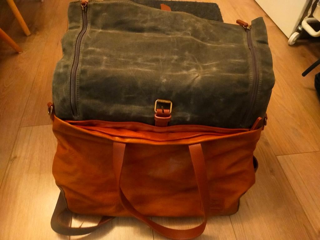 Vanguard tas, Bruin, Nieuw, Leer, Ophalen