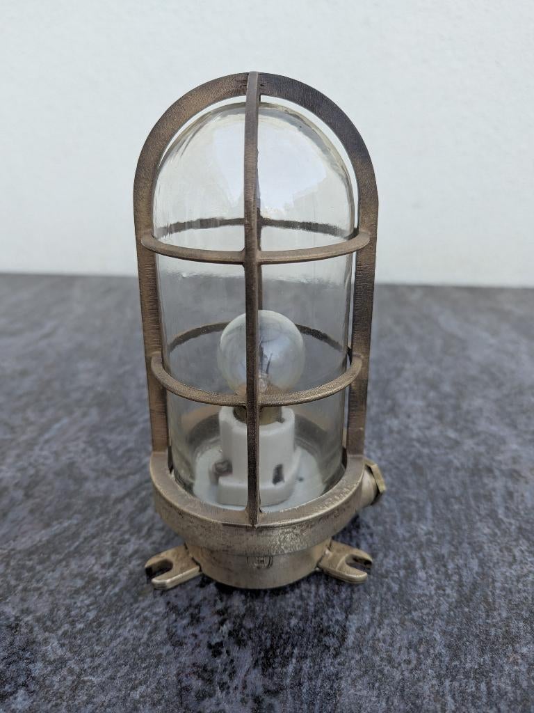 Messing kooilamp scheepslamp, Antiek en Kunst, Curiosa en Brocante, Ophalen of Verzenden