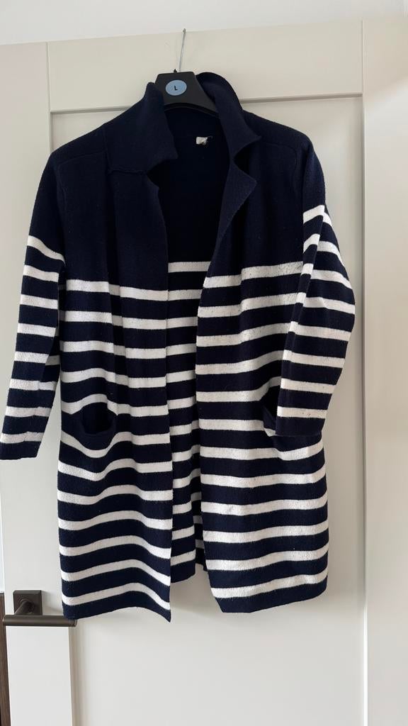 Blauw gestreept vest - Kilky Paris - Maat S/M, Ophalen of Verzenden, Zo goed als nieuw, Maat 36 (S), Blauw