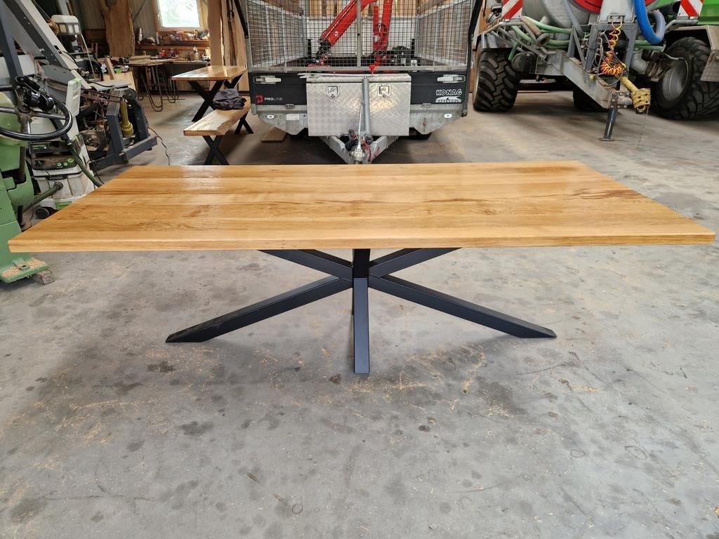 Boomstambladen en tafels, Huis en Inrichting, Tafels | Eettafels, Ophalen of Verzenden, 200 cm of meer, Rechthoekig, Nieuw