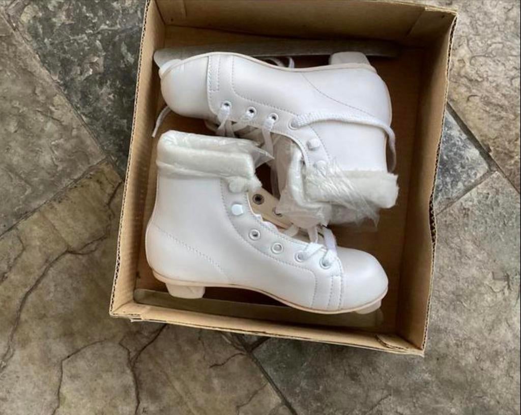 Witte Kunstschaatsen - In maat 31 en in maat 32, Ophalen, Zo goed als nieuw, Kunstschaatsen, Overige merken