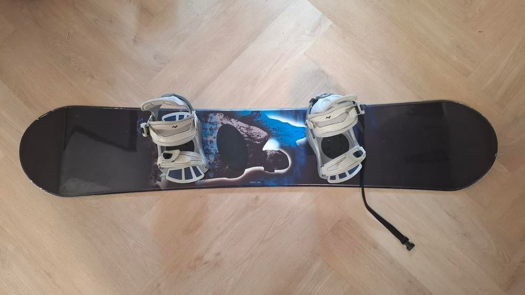 Snowboard maat 150 + schoenen maat 39/40, Ophalen, Gebruikt, Board
