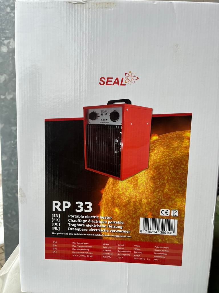 Draagbare Electrische verwarmer, Ophalen, 30 tot 80 cm, Minder dan 60 cm, Kachel