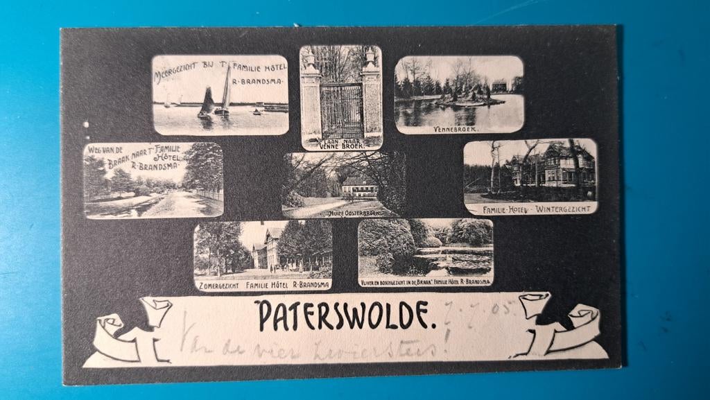 Paterswolde 1905, Verzamelen, Ophalen of Verzenden, Voor 1920, Gelopen, Groningen