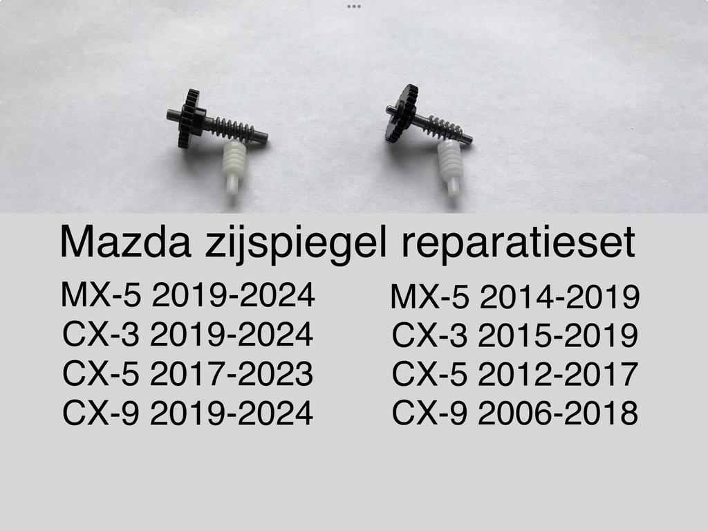 Mazda CX5 CX3  MX5CX9 TANDWIELENSET BUITENSPIEGEL ZIJSPIEGEL, Ophalen of Verzenden, Nieuw, Mazda