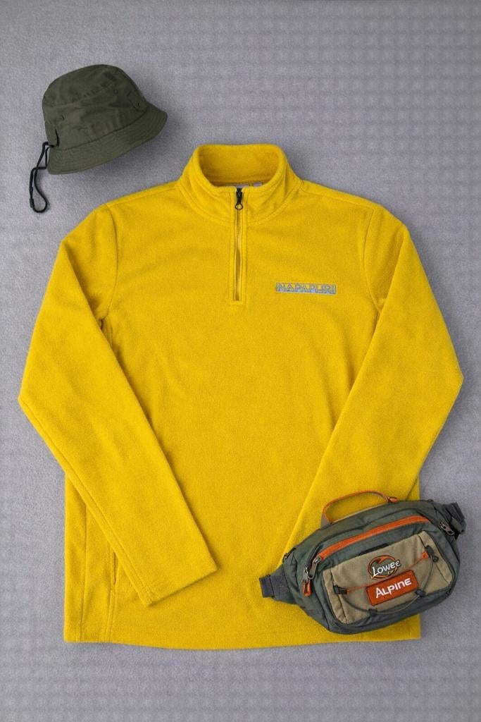 Gele Napapijri Fleece Trui, Verzenden, Zo goed als nieuw, Geel, Napapijri