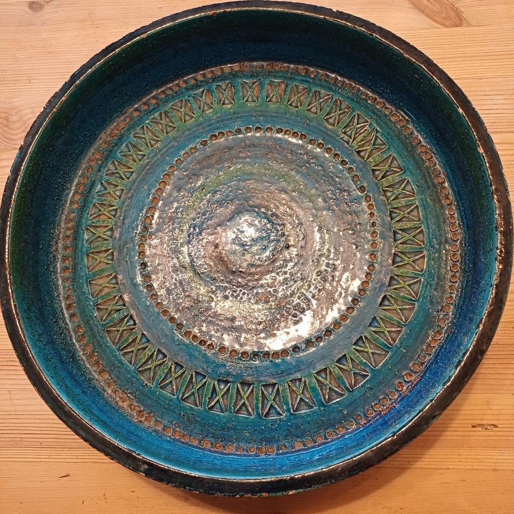 Vintage Keramische Schaal RIMIDI ALDO LONDI bitossi, Antiek en Kunst, Ophalen of Verzenden