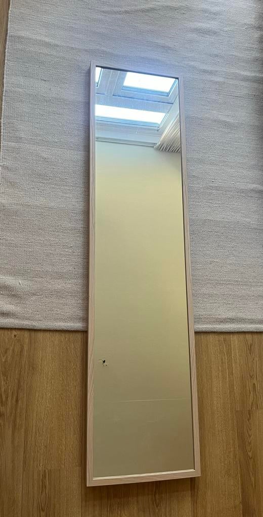 Ikea Spiegel Stave geglazuurd eikeneffect 40x160, Huis en Inrichting, Woonaccessoires | Spiegels, Ophalen, Minder dan 50 cm, Gebruikt