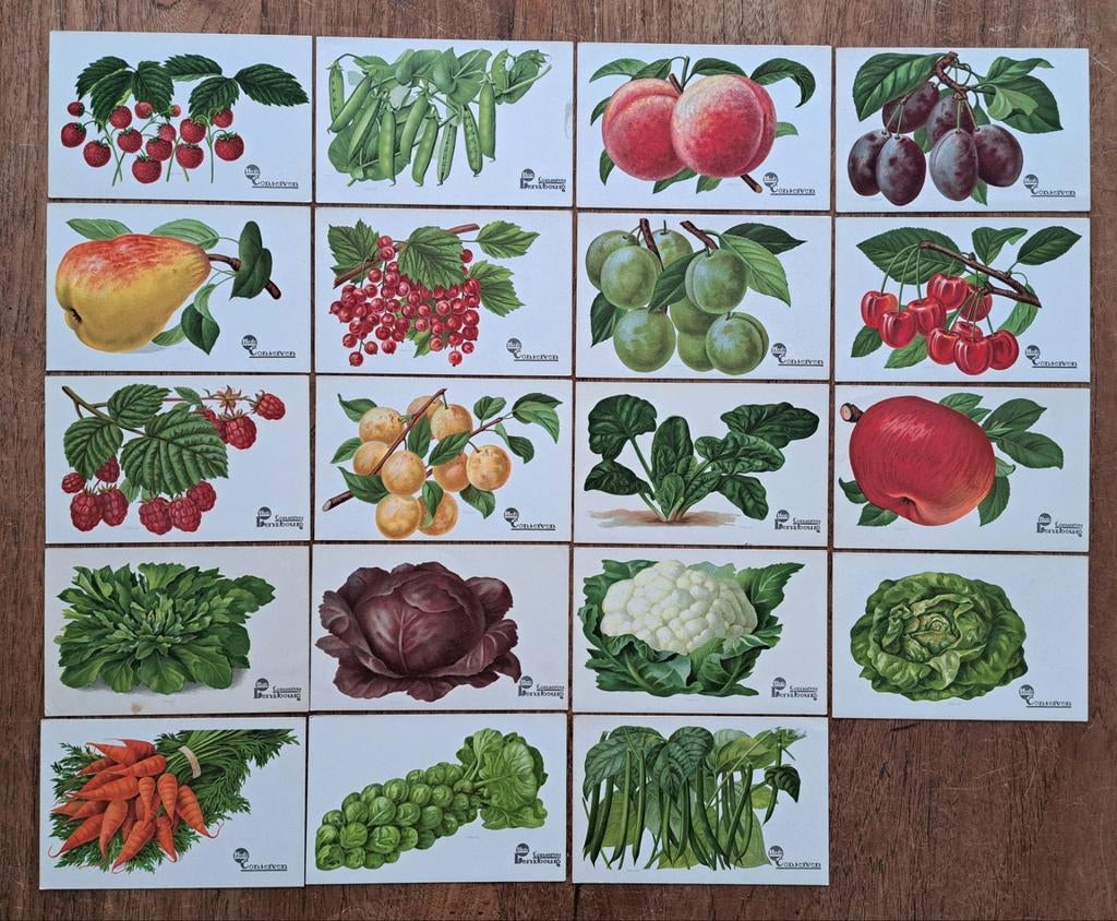 Unieke Collectie Hero Conserven - 1933 - Reclamekaarten, Verzamelen, Merken en Reclamevoorwerpen, Ophalen of Verzenden, Zo goed als nieuw