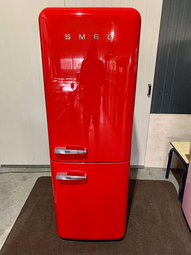 Retro Smeg Koelkast met Vriesvak, Witgoed en Apparatuur, Koelkasten en IJskasten, Gebruikt, 200 liter of meer, 60 cm of meer, Met aparte vriezer