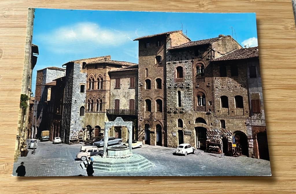 Citta Di S Gimignano Piazza della Cisterna, Ophalen of Verzenden, Italië