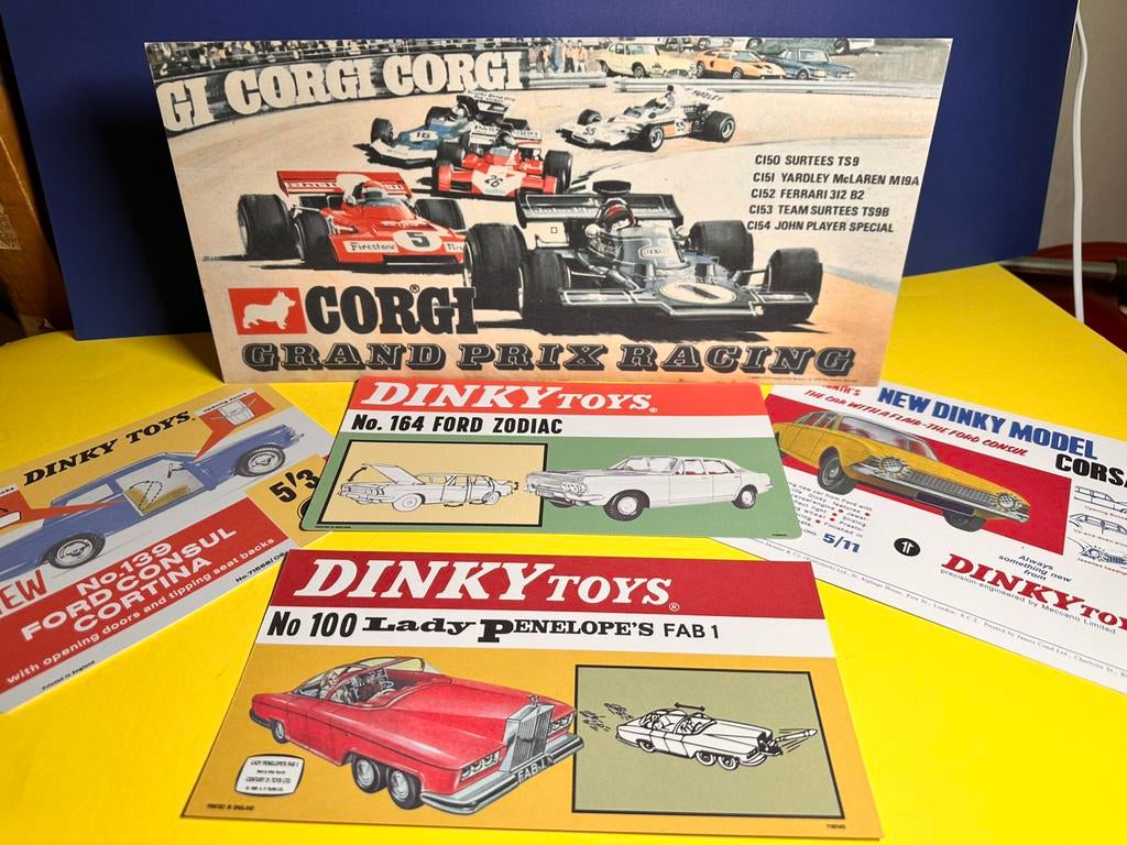 Dinky Toys promotieflyers & Corgi Toys standaard, Hobby en Vrije tijd, Modelauto's | 1:43, Nieuw, Auto, Dinky Toys, Verzenden