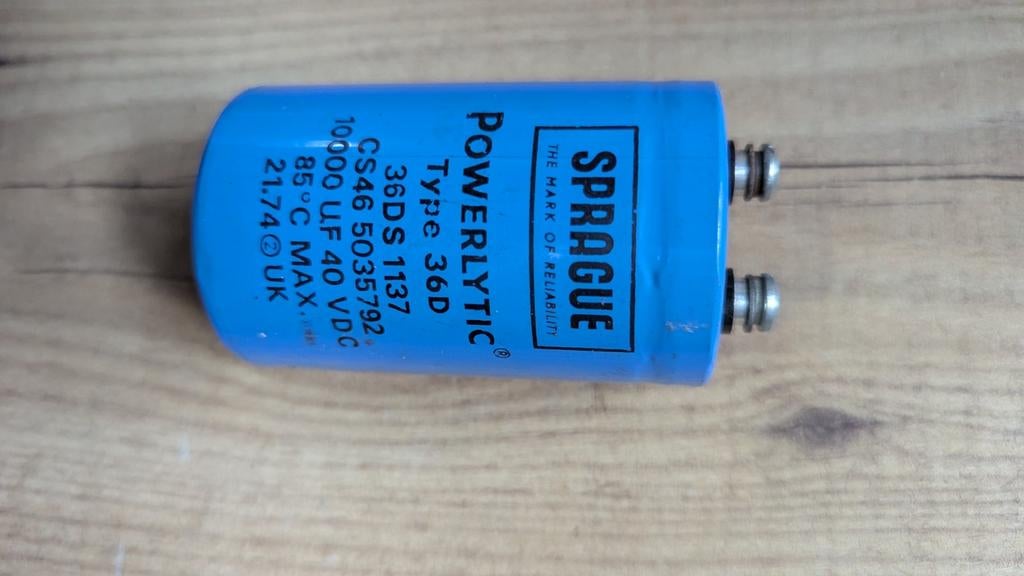 Elco 10000uF 40VDC, Ophalen