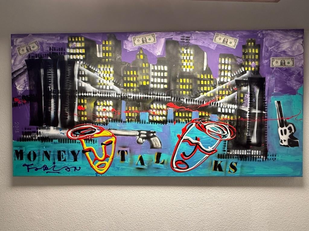 XL urban schilderij 200100 – Fabian – Modern / Streetart, Ophalen of Verzenden