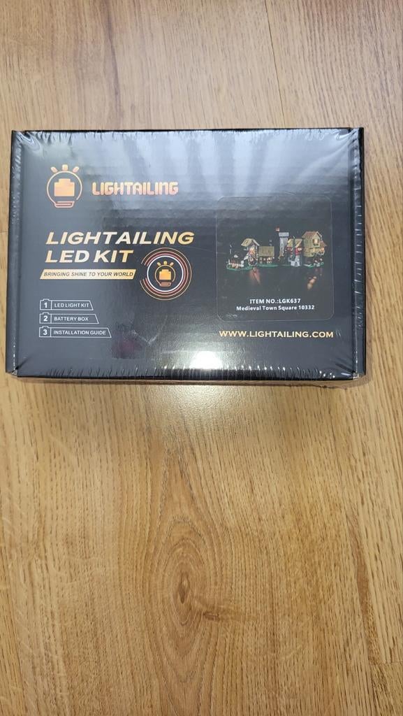 Lichtset Middeleeuws stadsplein Lego, Ophalen of Verzenden, Nieuw