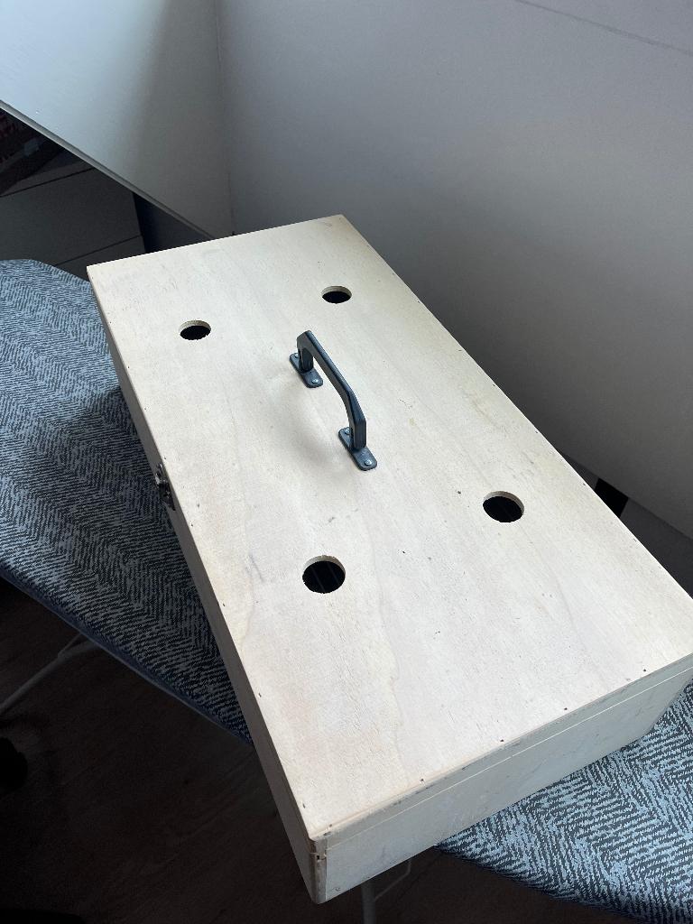 Vogel vervoerskoffer, Ophalen, Zo goed als nieuw, Hout, Overige typen