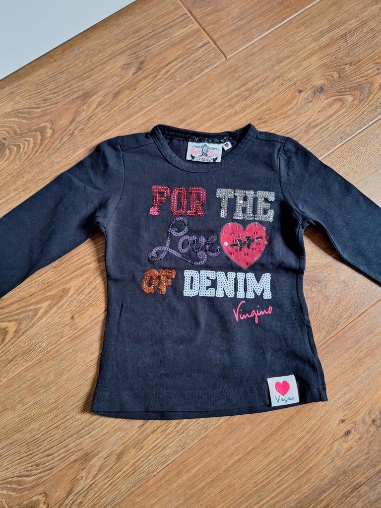 Vingino longsleeve maat 92, Ophalen of Verzenden, Zo goed als nieuw, Vingino, Meisje