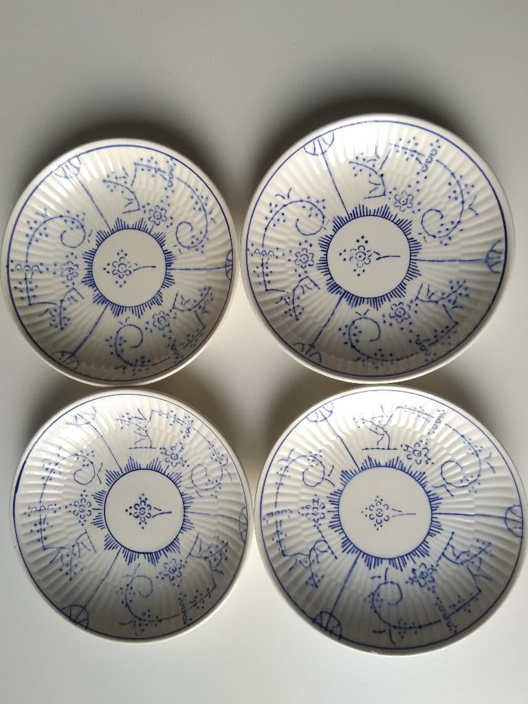 Royal Boch Copenhague 4x kop en schotel, Antiek en Kunst, Ophalen of Verzenden