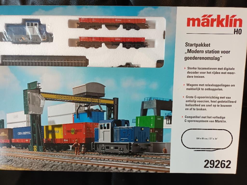 MARKLIN  29262 STARTPAKKET DIGITAAL GOEDEREN STATION, Wisselstroom, Treinset, Nieuw, Ophalen of Verzenden