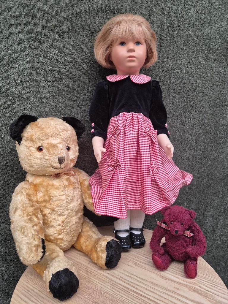 Käthe Kruse Pop Loretta 52 cm, geschijfde heupen., Ophalen of Verzenden, Nieuw, Pop