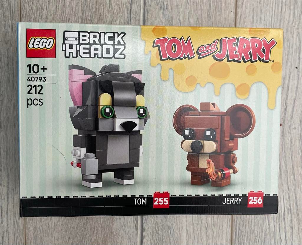 NIEUW in doos LEGO BrickHeadz 40793 Tom en Jerry 40793, Ophalen of Verzenden, Nieuw, Complete set, Lego