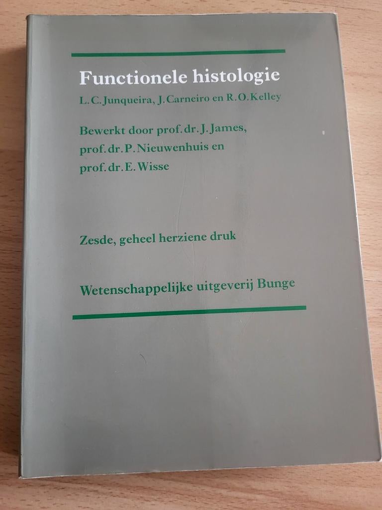 Functionele histologie" door Junqueira, Carneiro en Kelley,, Ophalen of Verzenden, Beta, WO