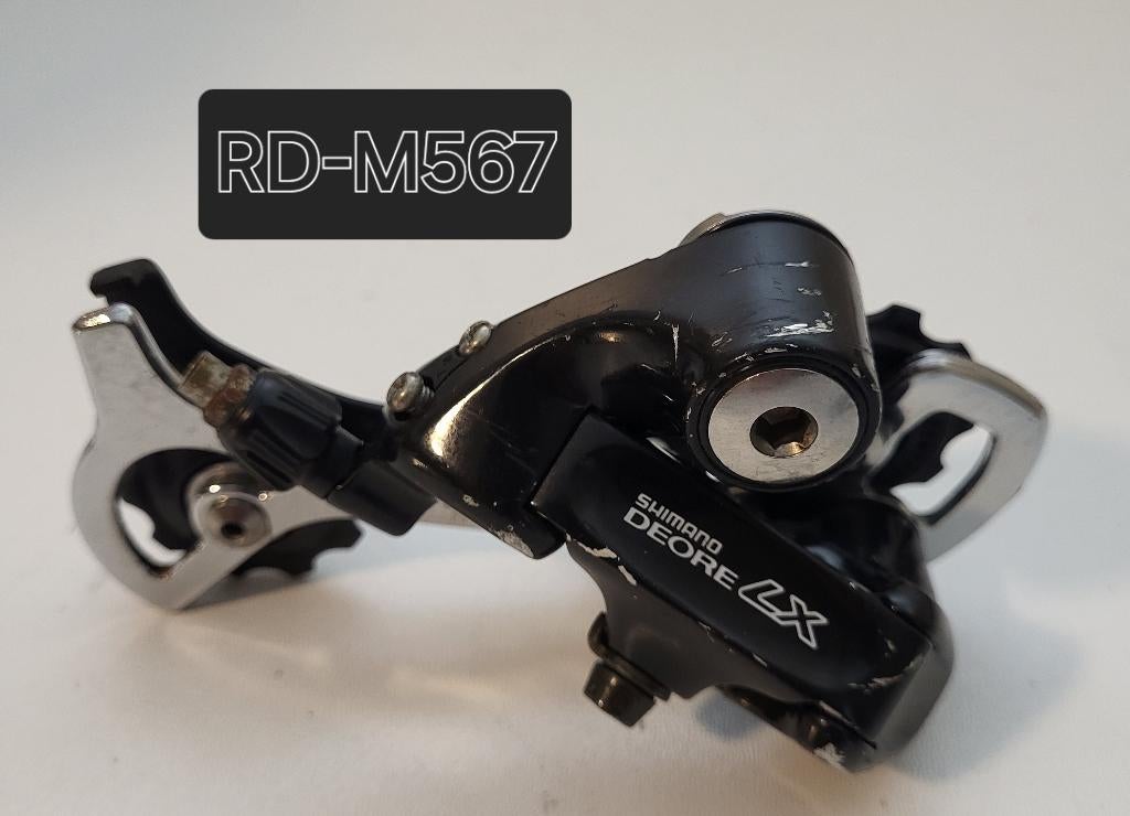 Shimano Deore LX RD-M567 / FD-M567 Vintage 3x7s derailleurs, Fietsen en Brommers, Fietsonderdelen, Ophalen of Verzenden, Gebruikt