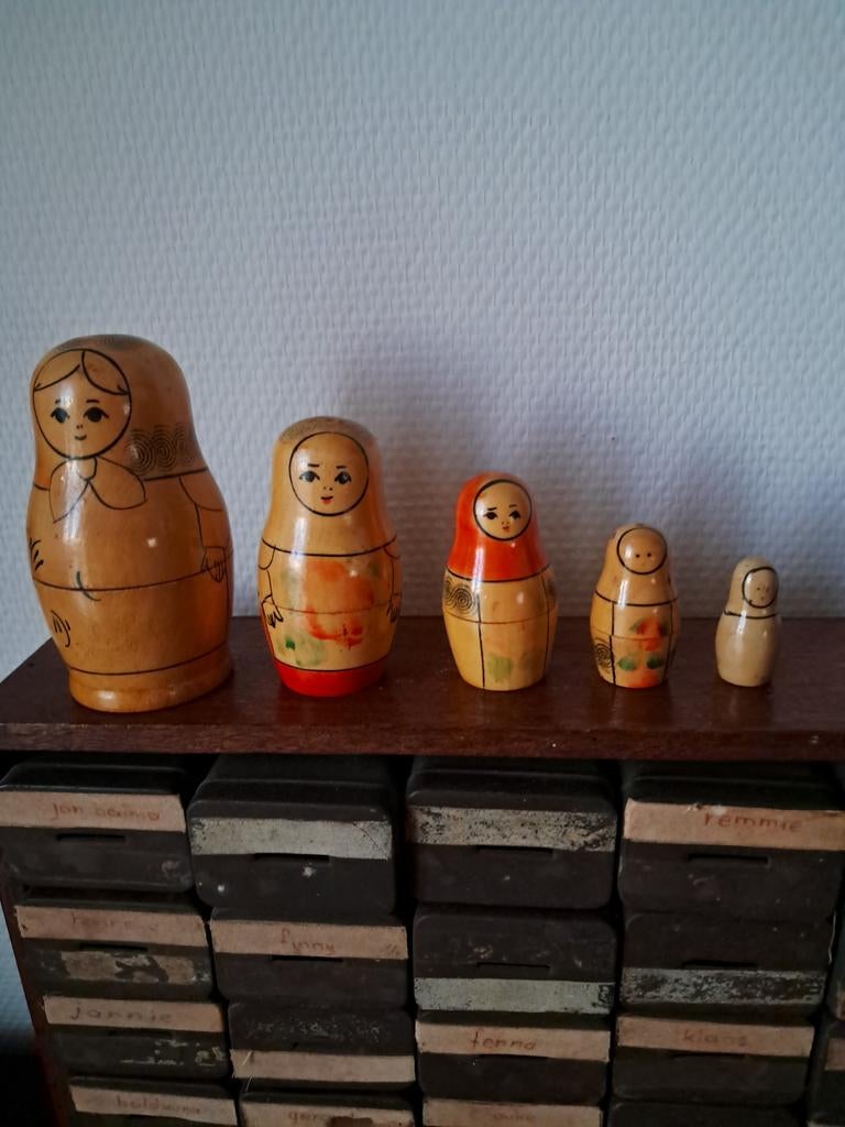 Vintage. Baboesjka. Matroesjka Poppetjes, Ophalen of Verzenden