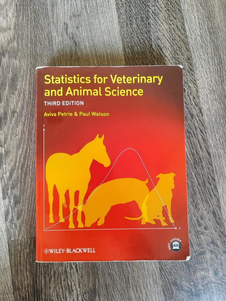 Statistics for veterinary and animal science 3e ed., Gelezen, Ophalen of Verzenden, WO, Aviva Petrie & Paul Watson