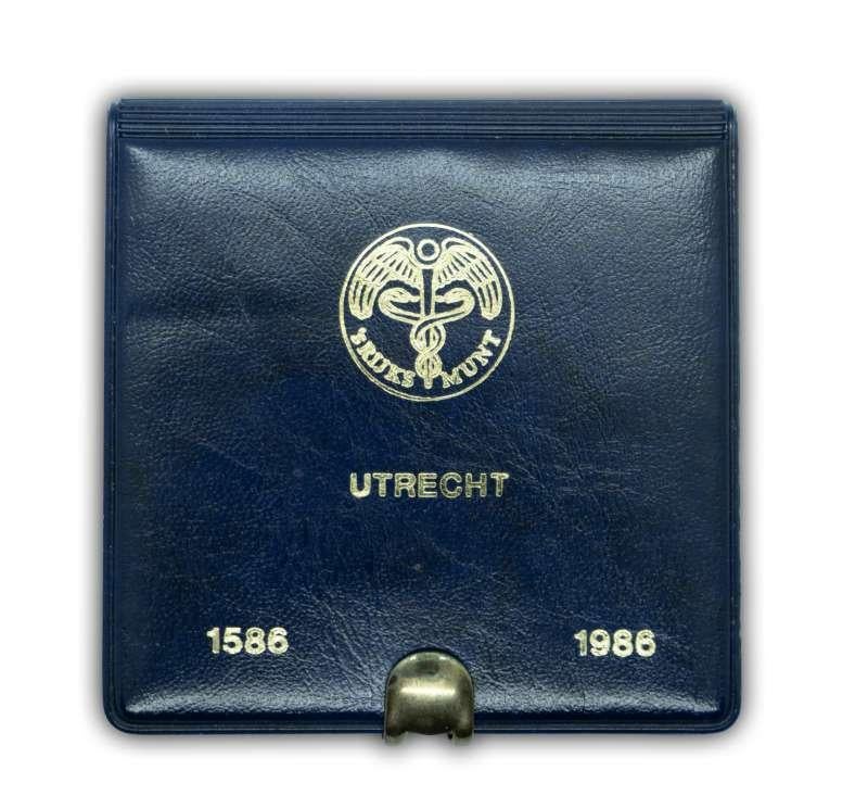 Nederland Gouden Dukaat 1986 in cassette, Postzegels en Munten, Ophalen of Verzenden, Goud